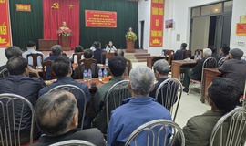 XÃ BÌNH MINH TỔ CHỨC HỘI NGHỊ LẤY Ý KIẾN NHẬN XÉT, TÍN NHIỆM CỬ TRI NƠI CƯ TRÚ TẠI THÔN BÃI 2