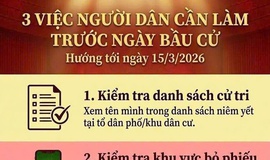 3 việc người dân cần làm trước ngày bầu cử 