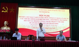 Thôn Bạch Nao tổ chức họp dân triển khai công tác GPMB Dự án Khu đô thị thể thao Olympic