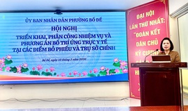 TRẠM Y TẾ PHƯỜNG BỒ ĐỀ TRIỂN KHAI PHƯƠNG ÁN BỐ TRÍ ỨNG TRỰC Y TẾ PHỤC VỤ CÔNG TÁC BẦU CỬ