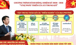 Chương trình hành động của ông Nguyễn Bá Hoàng - Phó Bí thư Đảng ủy, Chủ tịch UBND xã Trung Giã