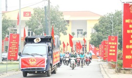 Chương Dương tuyên truyền lưu động, lan tỏa khí thế,
hướng tới ngày bầu cử