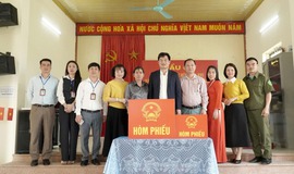 ĐỒNG CHÍ NGUYỄN BÁ HOÀNG – PHÓ BÍ THƯ ĐẢNG ỦY, CHỦ TỊCH UBND XÃ KIỂM TRA CÔNG TÁC CHUẨN BỊ BẦU CỬ TẠI ĐƠN VỊ BẦU CỬ SỐ 5 VÀ SỐ 6