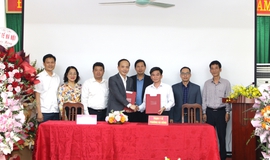 Lễ ký kết hỗ trợ chuyên môn giữ Trạm Y tế phường Hà Đông và Bệnh viện Y học cổ truyền Hà Đông