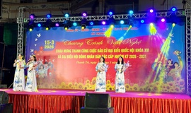 XÃ THANH TRÌ: CHƯƠNG TRÌNH VĂN NGHỆ CHÀO MỪNG THÀNH CÔNG CUỘC BẦU CỬ ĐẠI BIỂU QUỐC HỘI KHÓA XVI VÀ ĐẠI BIỂU HĐND CÁC CẤP NHIỆM KỲ 2026 – 2031