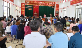 Đối thoại với Nhân dân thôn Úc Lý về công tác giải phóng mặt bằng Dự án Khu đô thị thể thao Olympic