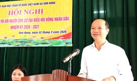 Chương trình hành động của ông Đỗ Văn Chiến – Chủ tịch Ủy ban MTTQ Việt Nam xã Tam Hưng ứng cử đại biểu HĐND xã nhiệm kỳ 2026-2031, đơn vị bầu cử số 6