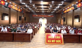 Ứng viên Đại biểu Quốc hội tiếp xúc cử tri đơn vị bầu cử số 8 Thành phố Hà Nội