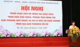 Phường Bồ Đề triển khai chủ đề công tác năm 2026: “Năm dân vận khéo – trọng tâm công tác giải phóng mặt bằng và xử lý một số điểm nghẽn”