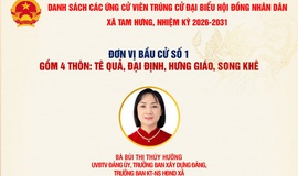 Đơn vị bầu cử số 1 xã Tam Hưng bầu đủ 4 đại biểu HĐND khóa XXIII
