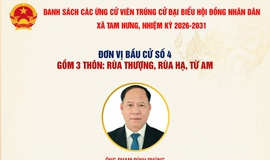 Đơn vị bầu cử số 4 xã Tam Hưng bầu đủ 3 đại biểu HĐND khóa XXIII