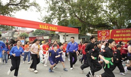 Sôi nổi Ngày chạy Olympic vì sức khỏe toàn dân tại xã Tam Hưng