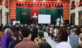 Tam Hưng tổ chức hội nghị phổ biến, tiếp nhận ý kiến Nhân dân về Dự án xây dựng Học viện An ninh nhân dân Cơ sở 2