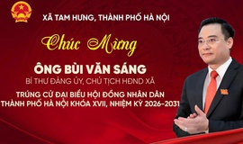 Đồng chí Bùi Văn Sáng - Bí thư Đảng ủy, Chủ tịch HĐND xã Tam Hưng trúng cử đại biểu HĐND thành phố NK 2026-2031