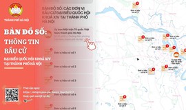 RA MẮT SẢN PHẨM TRUYỀN THÔNG ĐẶC BIỆT: BẢN ĐỒ SỐ THÔNG TIN VỀ BẦU CỬ ĐẠI BIỂU QUỐC HỘI KHÓA XVI VÀ BẦU CỬ ĐẠI BIỂU HĐND THÀNH PHỐ HÀ NỘI NHIỆM KỲ 2026 - 2031