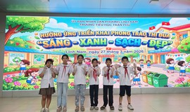 TRƯỜNG TIỂU HỌC TRẦN PHÚ TỔ CHỨC LỄ PHÁT ĐỘNG, HƯỞNG ỨNG PHONG TRÀO THI ĐUA “SÁNG – XANH – SẠCH – ĐẸP” NĂM 2026