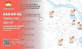 RA MẮT SẢN PHẨM TRUYỀN THÔNG ĐẶC BIỆT:
BẢN ĐỒ SỐ THÔNG TIN VỀ BẦU CỬ ĐẠI BIỂU QUỐC HỘI KHÓA XVI VÀ BẦU CỬ ĐẠI BIỂU HĐND THÀNH PHỐ HÀ NỘI NHIỆM KỲ 2026 - 2031 