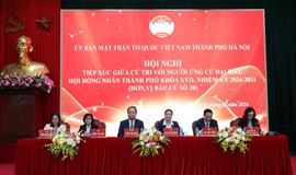 Các ứng cử viên đại biểu HĐND thành phố Hà Nội - đơn vị bầu cử số 20 vận động bầu cử