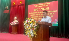 Hội nghị tập huấn, quán triệt và triển khai công tác đảm bảo an ninh trật tự phục vụ bầu cử đại biểu Quốc hội khóa XVI và bầu cử đại biểu Hội đồng nhân dân các cấp nhiệm kỳ 2026–2031 trên địa bàn xã.