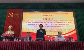 Hội nghị họp dân Đội 2 thôn Bạch Nao: Tăng cường đồng thuận trong công tác giải phóng mặt bằng Dự án Khu đô thị thể thao Olympic