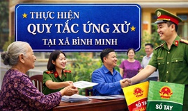Nâng cao chất lượng phục vụ Nhân dân thông qua thực hiện Quy tắc ứng xử tại xã Bình Minh