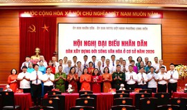 Phường Long Biên tổ chức thành công Hội nghị đại biểu Nhân dân năm 2026: Phát huy dân chủ, kiến tạo đời sống văn hóa từ cơ sở
