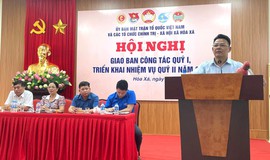 ỦY BAN MTTQ XÃ HÒA XÁ GIAO BAN CÔNG TÁC QUÝ I, TRIỂN KHAI NHIỆM VỤ QUÝ II NĂM 2026