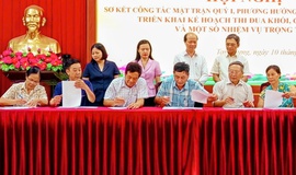 Tam Hưng: Giao ban công tác Mặt trận quý I, ký cam kết thi đua năm 2026