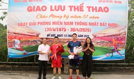 Giao lưu bóng đá thắt chặt tình đoàn kết lương – giáo tại xã Mỹ Đức