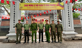 Công an phường Phương Liệt triển khai lực lượng thực hiện có hiệu quả phương án đảm bảo ANTT Lễ hội Xuân tế Đình Phương Liệt năm 2026.