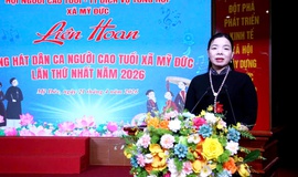 Hội người cao tuổi xã Mỹ Đức tổ chức liên hoan tiếng hát dân ca người cao tuổi lần thứ nhất năm 2026