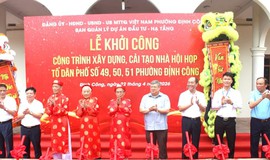 Khởi công xây dựng, cải tạo nhà hội họp Tổ dân phố tại phường Định Công