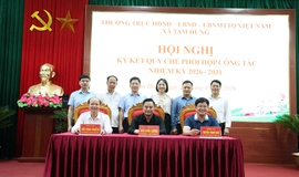 Tam Hưng ký kết Quy chế phối hợp công tác nhiệm kỳ 2026–2031: Tăng cường liên kết, nâng cao hiệu quả phục vụ Nhân dân