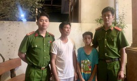 Công an xã Bình Minh kịp thời giúp đỡ cháu bé đi lạc trở về với gia đình