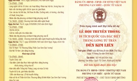 Lễ hội truyền thống Quốc gia đặc biệt Thăng Long tứ trấn – Đền Kim Liên