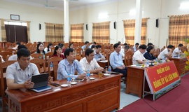 Đảng ủy xã Liên Minh tiếp sóng tham dự Hội nghị trực tuyến do Thành phố tổ chức Giao ban Quý I/2026