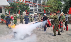 Tập huấn nghiệp vụ Phòng cháy chữa cháy và cứu nạn cứu hộ cho lực lượng an ninh trật tự ở cơ sở