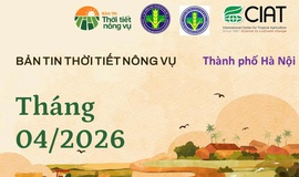 Bản tin thời tiết nông vụ tháng 4/2026