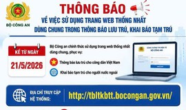 UBND PHƯỜNG CỬA NAM XIN THÔNG BÁO TỪ 21/5, KHAI BÁO LƯU TRÚ, TẠM TRÚ CHO NGƯỜI VIỆT NAM VÀ NGƯỜI NƯỚC NGOÀI TRÊN MỘT TRANG WEB CHUNG