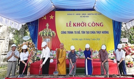 Tổ chức lễ bàn giao mặt bằng và khởi công xây dựng công trình tu bổ, tôn tạo chùa Thụy Hương