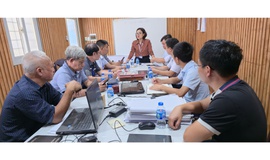 Uỷ ban MTTQ Việt Nam phường Long Biên, giám sát đầu tư xây dựng dự án trường học tại ô quy hoạch cụm G.2 phường Long Biên.