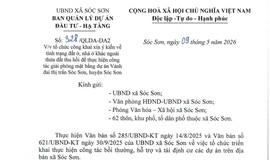 TỔ CHỨC CÔNG KHAI XIN Ý KIẾN VỀ TÌNH TRẠNG ĐẤT Ở, NHÀ Ở KHÁC NGOÀI THỬA ĐẤT THU HỒI ĐỂ THỰC HIỆN CÔNG TÁC GIẢI PHÓNG MẶT BẰNG DỰ ÁN VÀNH ĐAI THỊ TRẤN SÓC SƠN, HUYỆN SÓC SƠN
