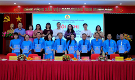 Cụm thi đua số 01 Liên đoàn Lao động Thành phố ký kết giao ước thi đua 2026