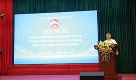 XÃ SÓC SƠN ĐẨY MẠNH TRIỂN KHAI HỆ THỐNG HANOIWORK GẮN VỚI PHƯƠNG PHÁP ĐÁNH GIÁ OKR/KPI