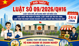 CẢI CÁCH THUẾ ĐỘT PHÁ THEO LUẬT SỐ 09/2026/QH16: ĐÒN BẨY MẠNH MẼ CHO HỘ KINH DOANH VÀ DOANH NGHIỆP