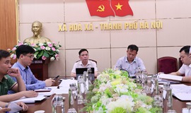 HỘI NGHỊ LÀM VIỆC GIỮA THƯỜNG TRỰC ĐẢNG ỦY XÃ HÒA XÁ VỚI BAN QUẢN LÝ DỰ ÁN ĐẦU TƯ - HẠ TẦNG 