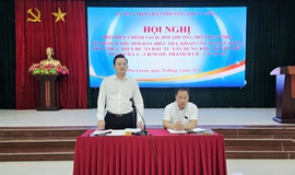 Phường Phú Lương tổ chức hội nghị Hội nghị phổ biến chính sách, bồi thường hỗ trợ GPMB dự án Đầu tư xây dựng Khu đô thị mới Thanh Hà A - Cienco5; Thanh Hà B - Cienco5