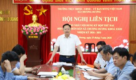 Hội nghị liên tịch thống nhất nội dung chương trình kỳ họp thường lệ giữa năm 2026 HĐND xã Chương Dương khóa XXIII, nhiệm kỳ 2026 - 2031