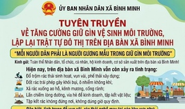 Phân loại rác tại nguồn khu vực Đền Nội, đường Lạc Long Quân, xã Bình Minh