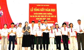 Trường THCS Đại Nghĩa tổ chức Lễ tổng kết năm học 2025 - 2026 và tri ân cho học sinh khối 9